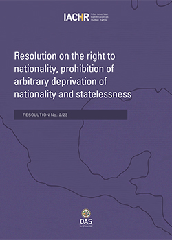 Resolution on the right to nationality, prohibition of arbitrary deprivation of nationality and statelessness
